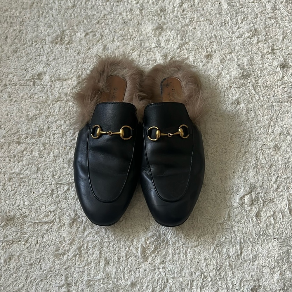 Gucci Fur Loafers